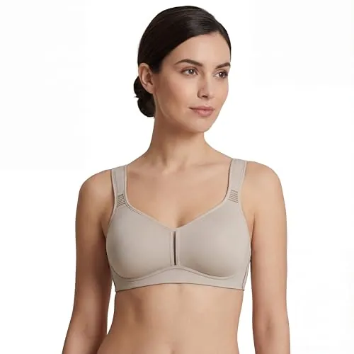 Selene, Sujetador Reductor para Mujer con Banda Anatómica, Sin Aros ni Relleno, con Tirantes Anchos de Confort, Colección Elvira, Color Tierra, Talla 100D