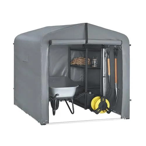 SoBuy Caseta Jardin Exterior para 2-4 Bicicletas 159x219x165 cm