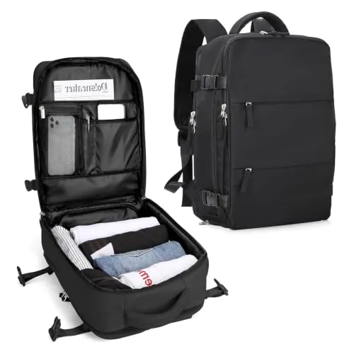 SZLX Mochila al Vacio con Bomba Equipaje de Mano 40x30x20 Ryanair Vueling Wizzair Easyjet Mochila Viaje Cabina Avion 40x20x25 Ryanair Mujer Mochila de transporte Impermeable para Computadora Portátil