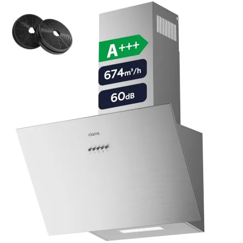 CIARRA CBCS6762A Campana Extractora 60cm A+++ 650m³/h Extractora Inclinada