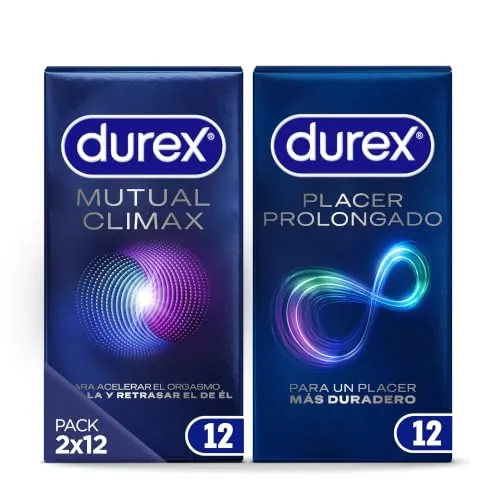 Durex Pack Preservativos Placer Prolongado + Mutual Climax - 24 Condones