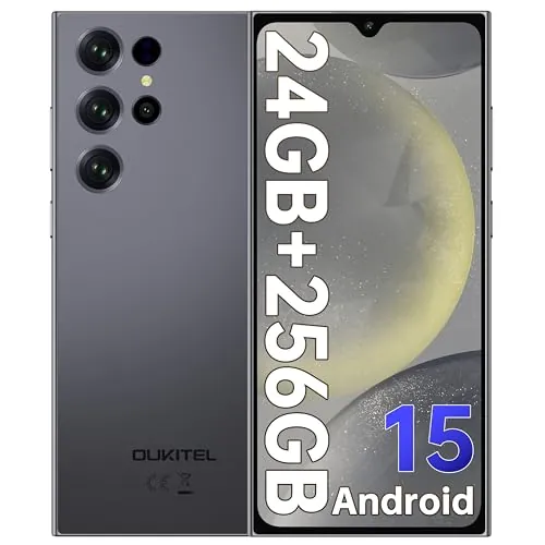 OUKITEL C61 Pro Smartphone, 24GB+256GB, 6,88" HD+ 90Hz, 5150mAh, 4G, Gris