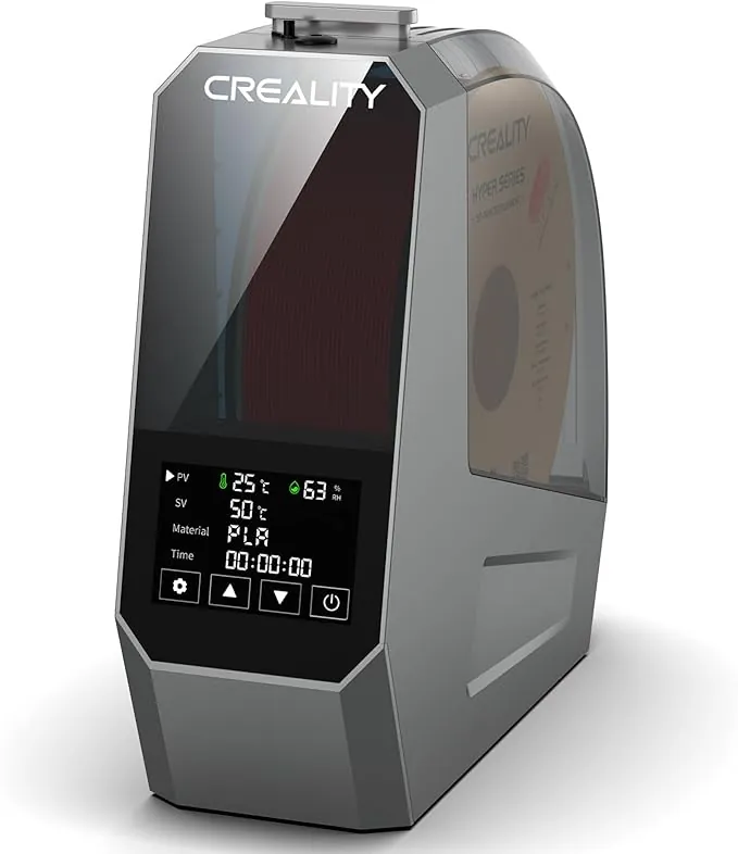 Creality Space PI Secador de Filamento, Caja Secadora de Filamento para Impresora 3D con Calentamiento 360°, Caja Deshidratadora de Filamento Mejorada Soporte PLA ABS PETG TPU 1KG 1.75/2.85mm