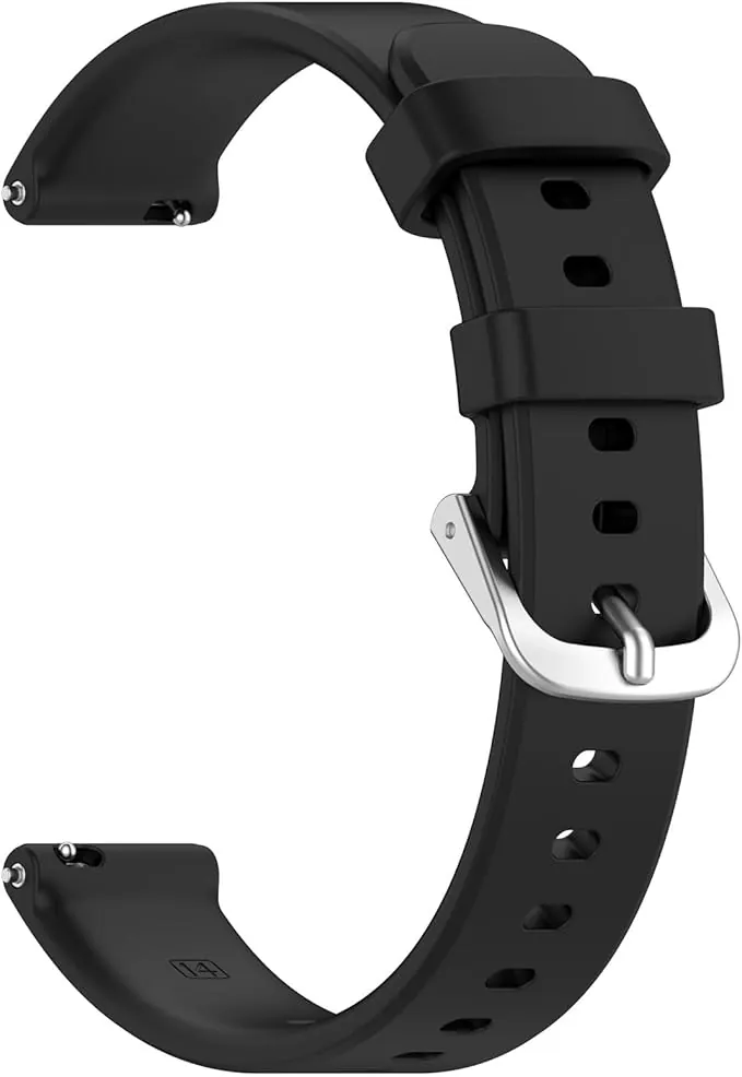 [YIGZYCN] Correa de reloj de repuesto de silicona flexible de 14 mm, correa de reloj de liberación rápida, resistente al sudor, 2 pulseras cómodas