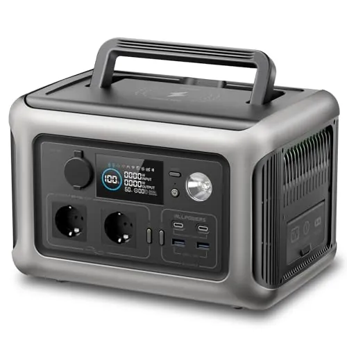 ALLPOWERS Estación de alimentación portátil R600 Batería LFP 299 Wh/600W