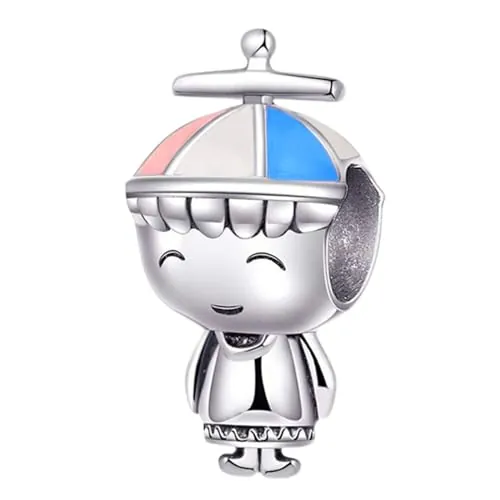 Abalorio de niño de plata de ley 925 para pulsera Pandora