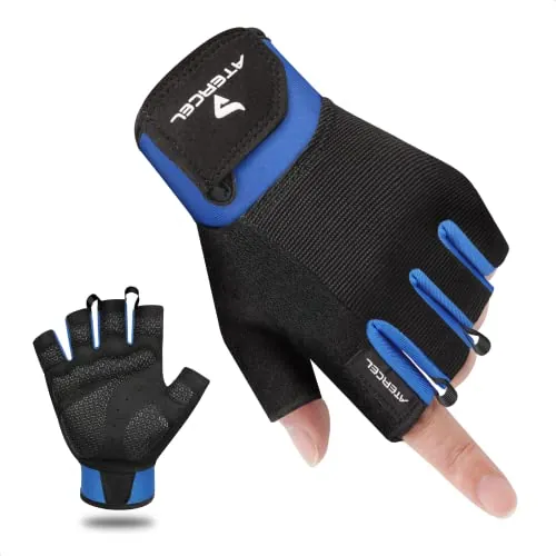 ATERCEL Guantes Gimnasio, para Hombre y Mujer, los Mejores Guantes Gym para Levantamiento de Pesas, Ciclismo, Gimnasio, Entrenamiento, Transpirable y Ajustado