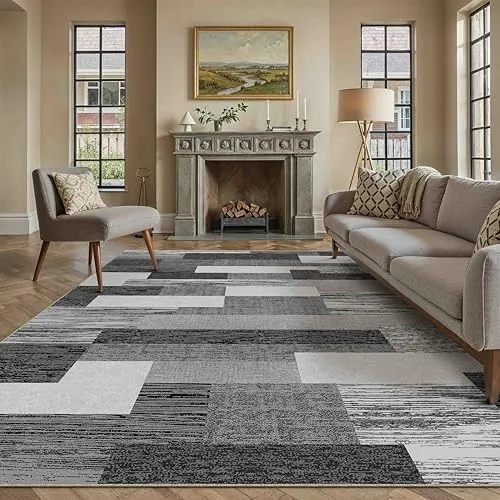 PureCozy Alfombra Salon 300x400cm Negro Carpete