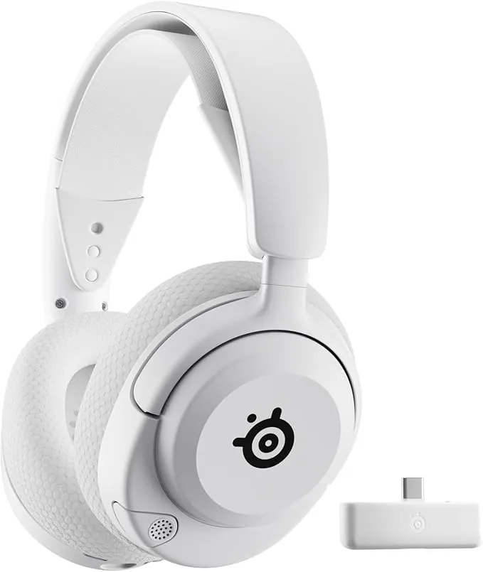 SteelSeries Arctis Nova 5X Blanco Cascos Xbox Inalámbricos - Xbox, PC, Switch 2, móvil - Controladores magnéticos de neodimio - Más de 100 preajustes - Batería de 60h - 2,4 GHz o BT - Micro Gen2.X