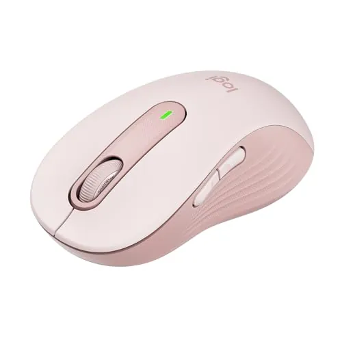 Logitech Signature M650 L ratón inalámbrico de tamaño Normal - para Manos Grandes, 2 años de Pila, clics silenciosos, Botones Personalizables, Bluetooth, PC/Mac/multidispositivo/Chromebook - Rosa