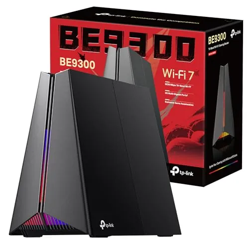 TP-Link Archer GE550 - Router Gaming WiFi 7, BE9300, Puertos multigigabit | Router Gaming WiFi 7. Puertos 2.5G. Baja Latencia para Juegos. QoS Avanzado. Control App Tether.