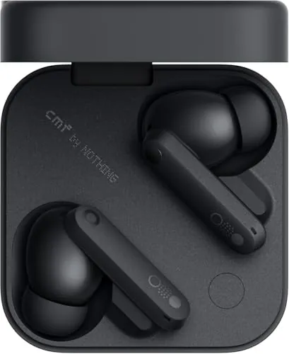 CMF by Nothing Buds Pro 2 Auriculares inalámbricos con Sonido HiFi, 50 dB Cancelación Activa de Ruido híbrida, 6 micrófonos HD y Efecto Audio Espacial, 2025 - Gris Oscuro