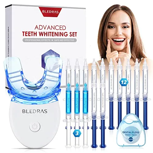 Bledras Kit Blanqueamiento Profesional con 12*Gel Blanqueamientos