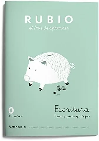 0 Escritura RUBIO (preescritura) | Preescritura con puntos, dibujos y grecas | +3 años