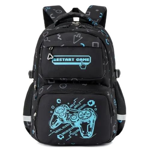 Amythe Mochila Escolar Niños Clases de 1 a 4 Luminosa Ligero, Consola