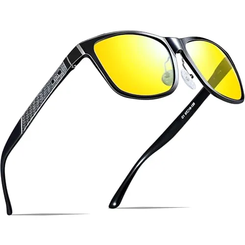 ATTCL Gafas de Sol para Hombre Polarizadas con Montura Ligera AL-MG UV400