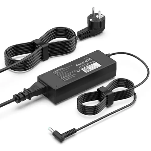 BIUBOTY 90W Cargador 19.5V 4.62A Compatible con HP 240 250 255 ProBook 430 440 450 455 470 EliteBook 840 850 G3 G4 G5 G6 G7 G8 710412-001 HP Stream Pavilion x360 Adaptador Alimentacion 4.5 * 3.0 mm