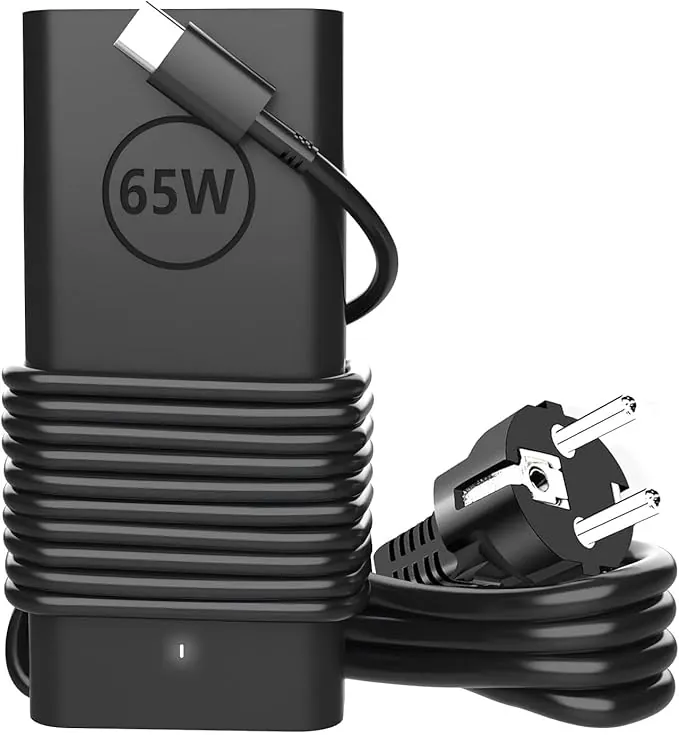 TT&C 65W USB C Cargador Portátil de Ordenador,Compatible con DELL Tipo C Adaptadores de Alimentación para Latitude 3160 3180 3340 3380 3460 3470 3480 3550 3560 5250 5280 5290 5450 5480 7280 7390 XPS