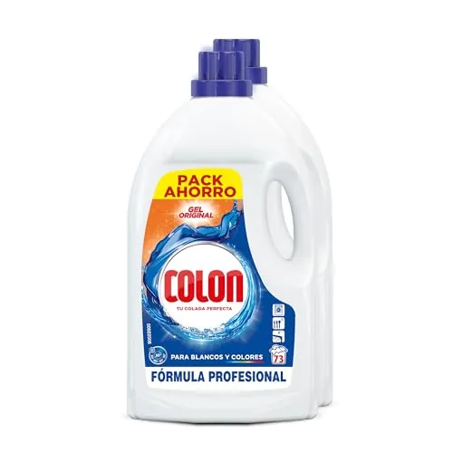 Colon original profesional detergente líquido lavadora, pack de 2, 9.8L