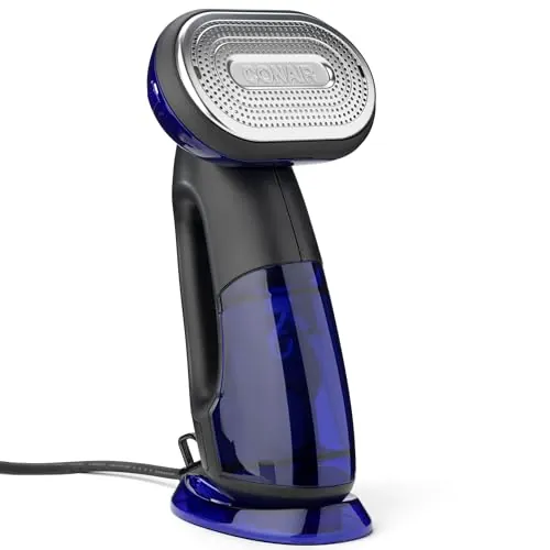 Conair GS108E Plancha de Vapor Vertical y Horizontal Steam & Iron Turbo 2 in 1, Vaporizador de Ropa, 1840 W, Elimina el 99,9% de las bacterías, Ideal para viajes y hogar