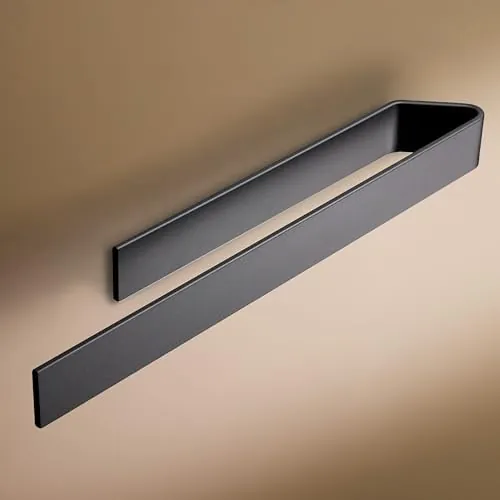 Design Hamburgo Toallero | 40 cm | Negro | Adhesivo
