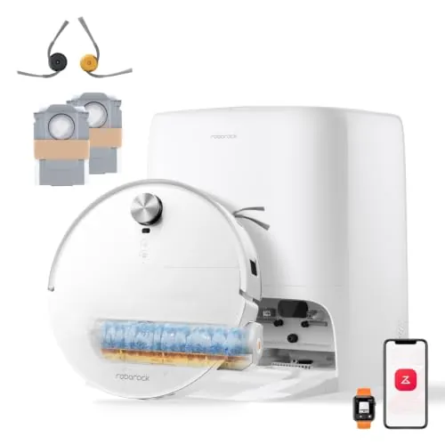 roborock Qrevo Edge 2 Flow Set Robot Aspirador Succión Extrema de 35000 Pa, Blanco