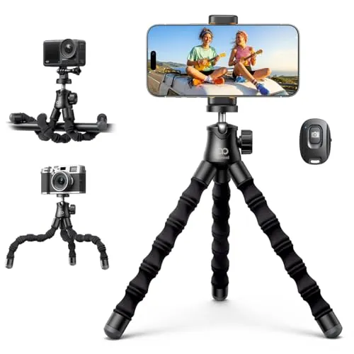 Lamicall Tripode para Móvil - [Ultraligero] Mini Tripode Flexible Portátil