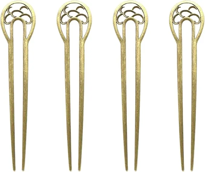 4 Horquillas De Metal, Horquillas En Forma De U, Accesorios Retro Para El Cabello, Accesorios Para El Cabello De Mujer, Herramientas De Peinado, Accesorios Para El Cabello