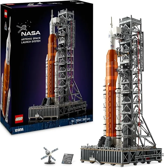 LEGO Icons Sistema de Lanzamiento Espacial Artemis de la NASA con Cápsula Orión, Maqueta de Cohete para Adultos, Decoración del Hogar y la Oficina, Regalo para Hombres y Mujeres 10341