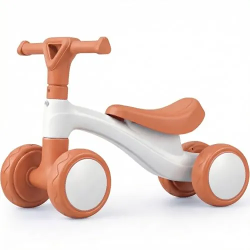 Edibaby, Triciclo Bebé 1 Año | Correpasillos Ligero | Primera Bicicleta de Equilibrio para Bebés | Bici sin Pedales | Juguete Niño 1-2 Años Ideal como Regalo (Marrón)