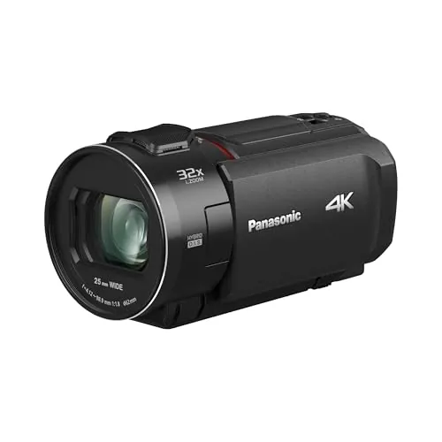Panasonic HC-VX3E - Videocámara Semi-Profesional de 24x, O.I.S de 5 Ejes, Objetivo Panasonic F1.8 - F4, 4K, Color Negro