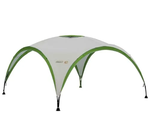 Coleman Carpa Event Shelter, Cenador para Festivales, jardín y Camping, construcción Robusta de mástiles, Gazebo con protección Solar SPF 50más, Gris-Verde, XL - 4.5 x 4.5 m