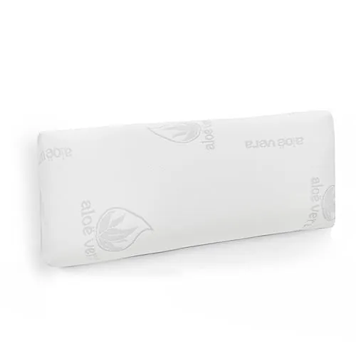 Aitsse- Almohada viscoelástica con núcleo 100% Viscoelástico, Funda de Aloe Vera Desenfundadle, Ergonómica, Anti bacterias, Termorregulable y Libera la presión Cervical. (Visco 80 cm)