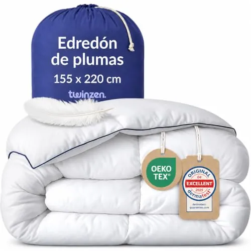 Twinzen Edredón Nórdico 155x220 Invierno (650GSM) RDS