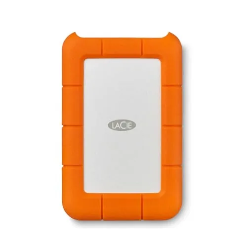 LaCie Rugged Mini, 1 TB, 2.5 Pulgadas, Disco Duro Externo portátil para PC et Mac, Resistente a Golpes y caídas (LAC301558)