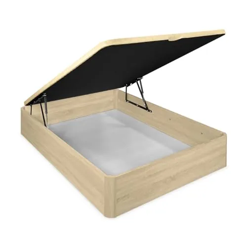 Somnia - Canapé Abatible Súper Reforzado Gran Capacidad con Tapa Transpirable, Esquinas Redondeadas, 90 x 200, Cambria