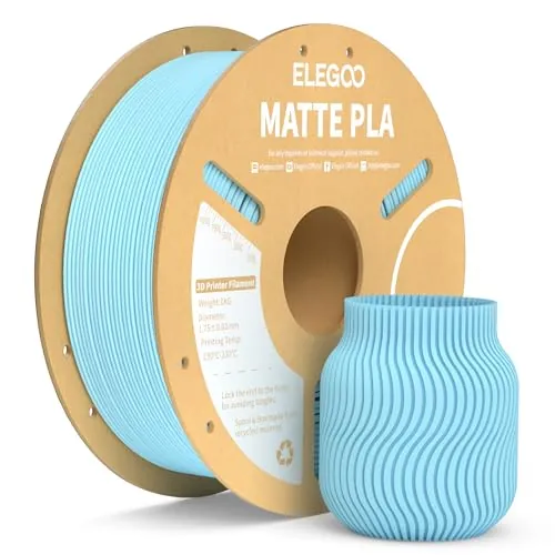 ELEGOO Filamento PLA MATE 1.75 1KG Azul Hielo