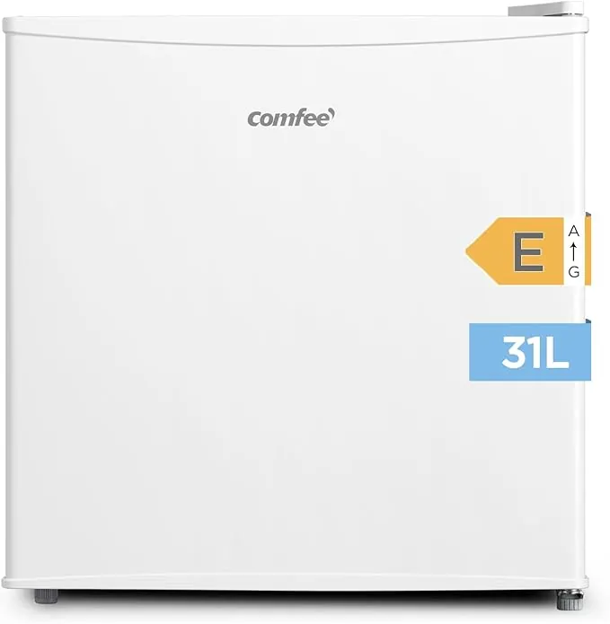 COMFEE' RCU40WH2(E) Mini Congelador 31L, Puerta Reversible, 4 Estrellas, Silencioso, práctico en la Oficina, Hotel y Hogar, Blanco