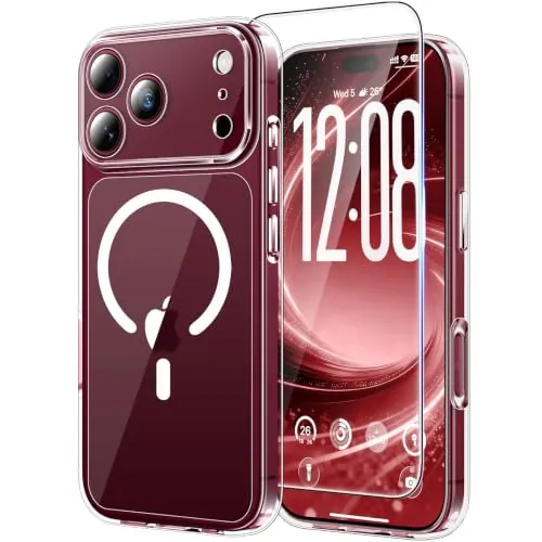 TAURI Funda Magnética para iPhone 18 Pro MAX 6.9", Transparente