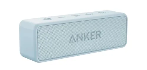 Anker soundcore 2 Altavoz Bluetooth Portátil 12 W, BassUp, IPX7 | Sonido estéreo, IPX7, 24 h de reproducción y emparejamiento inalámbrico