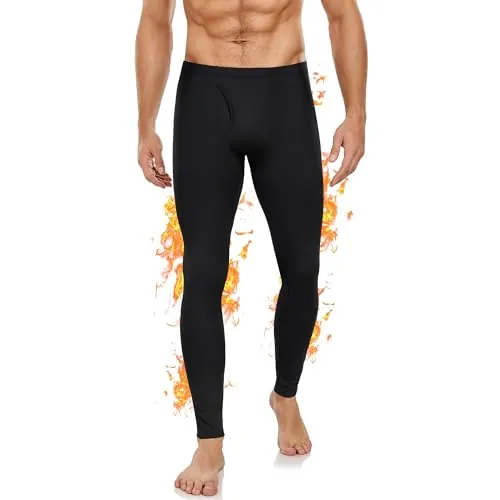Pantalon Termico Hombre Invierno Ajustadas con Elástico y Transpirable