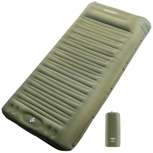 Origem Esterilla Camping Autoinflable 14cm, Colchón Hinchable con Almohada