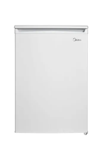 Midea Nevera pequeña 113L con Congelador - Mini frigorífico pequeño para la Habitación/Caravana/Camping - Mini Bar Bajo Consumo - Frigorifico Bajo Encimera Silencioso 39dB + Congelador -16º/-24º