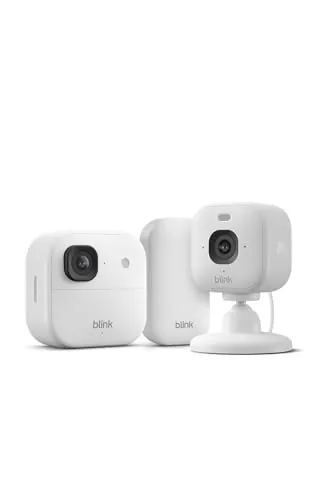 Cámara exterior 2K+ Blink con Cámara Mini 2K+ Blink (última generación), Blanco, módulo de sincronización básico Incluido