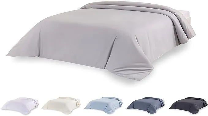 Todocama – Funda nórdica de Microfibra para edredón de Tacto Extra Suave. (Gris Claro - Cama 105/120-180x220cm).