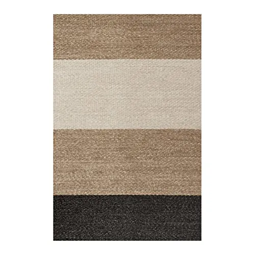 Alfombra vinílica Premium de tejido trenzado de alta gama Franjas 140x200cm
