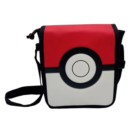 CYPBRANDS Pokéball, Pokémon BD 281 PK Bandolera Unisex Niños, Blanco/rojo, Talla Única