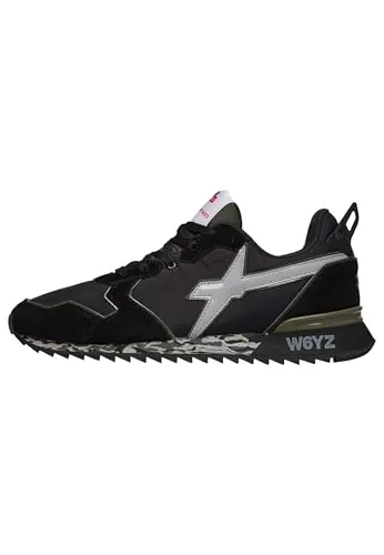 W6yz Jet-M.-Sneakers en Tejido técnico y Gamuza-Negro, Negro, 44 EU