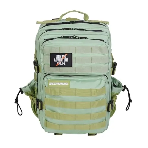Mochila Táctica 25L Repelente al Agua – Oxford 1000D, Cabina Avión y Viaje, Gimnasio y CrossTraining, Compartimento Portátil 15” (Kiwi) by ELITEX TRAINING