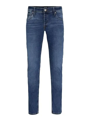 JACK & JONES Jjiglenn Jjoriginal Am 814 Noos, Vaqueros slim Hombre, Azul, 32W / 32L